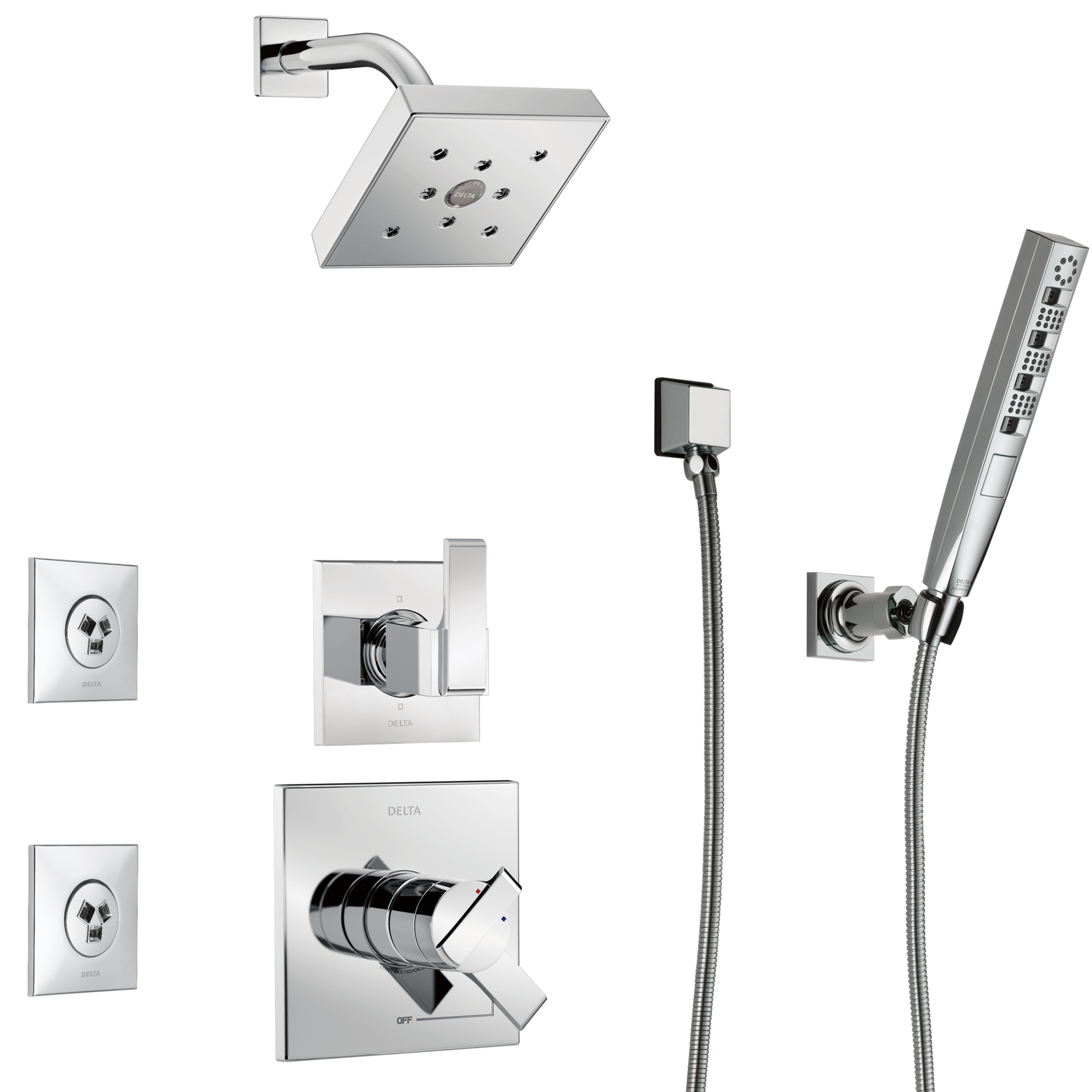 Accesorio de rociador para el cuerpo HydraChoice cuadrado (producto recertificado), imagen 2