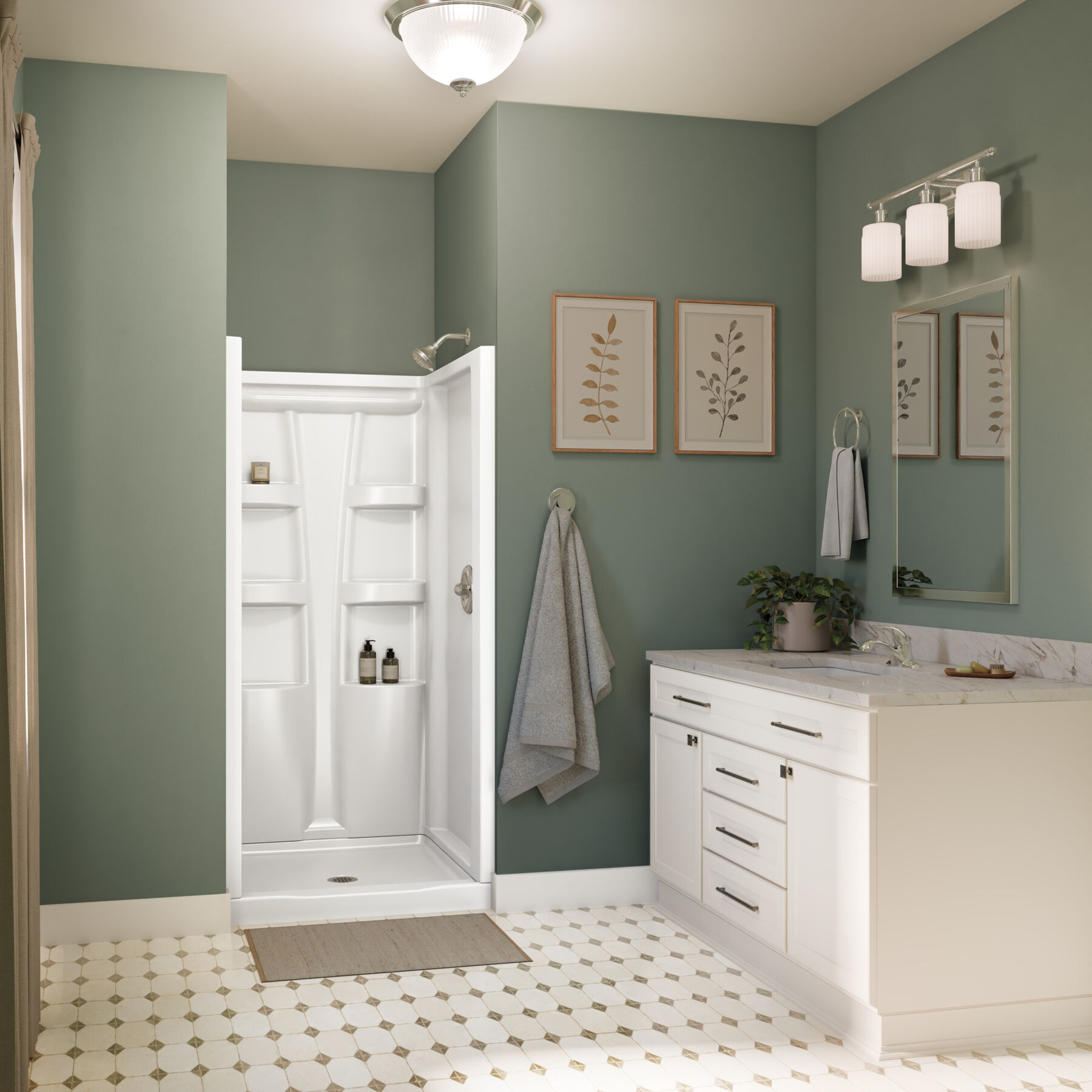 Cerramiento para ducha ProCrylic de 36" Cerramiento de ducha, imagen 3