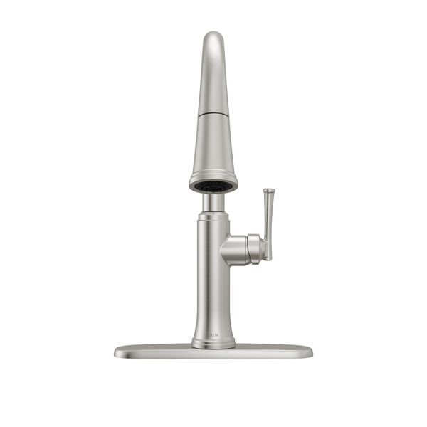 Llave de una manija con tubo de salida deslizable para cocina