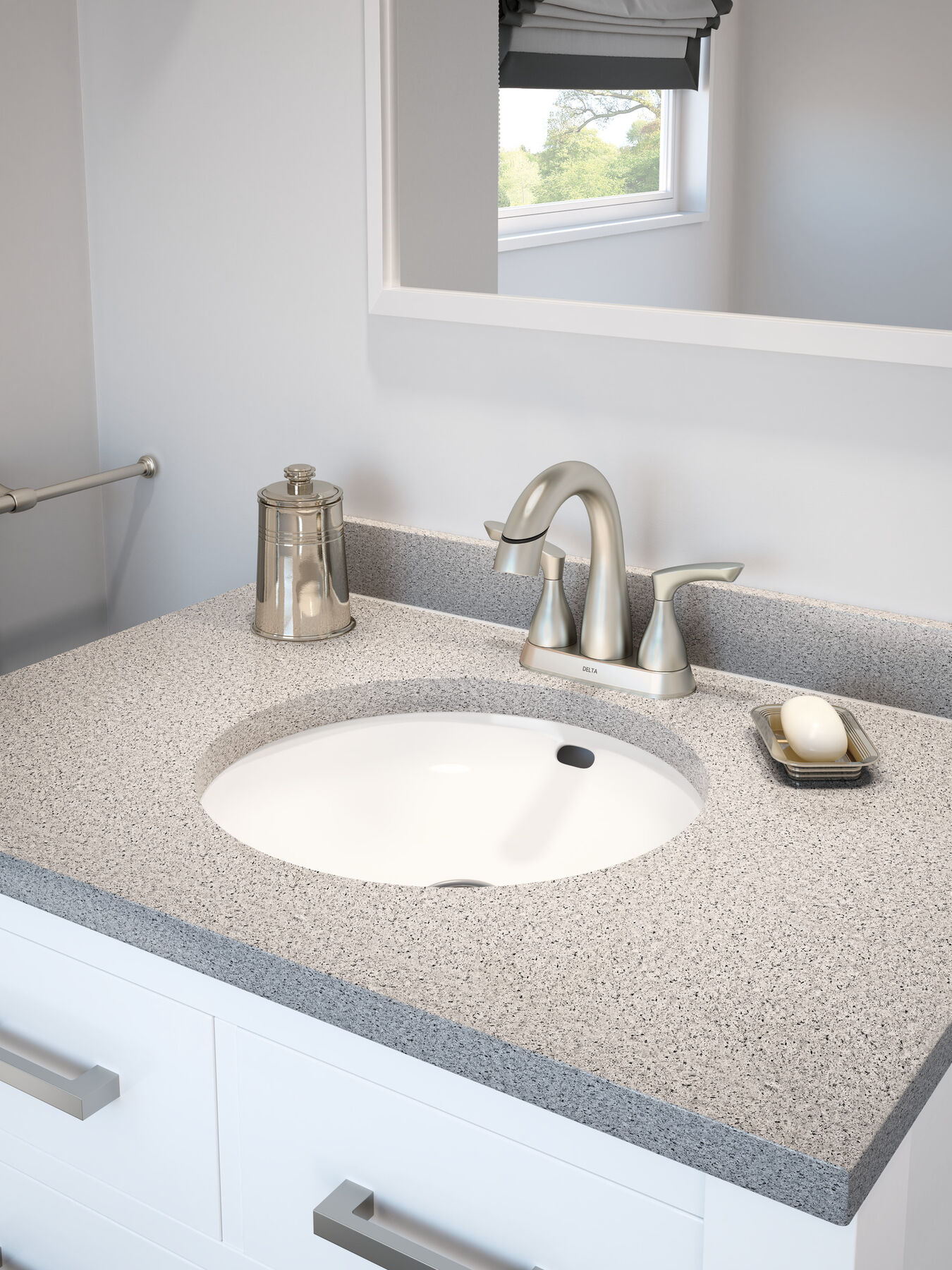 Llave para baño extensible de combinación de dos manijas, imagen 4