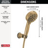 7-Setting Wall Mount Hand Shower with Cleaning Spray (Recertified)