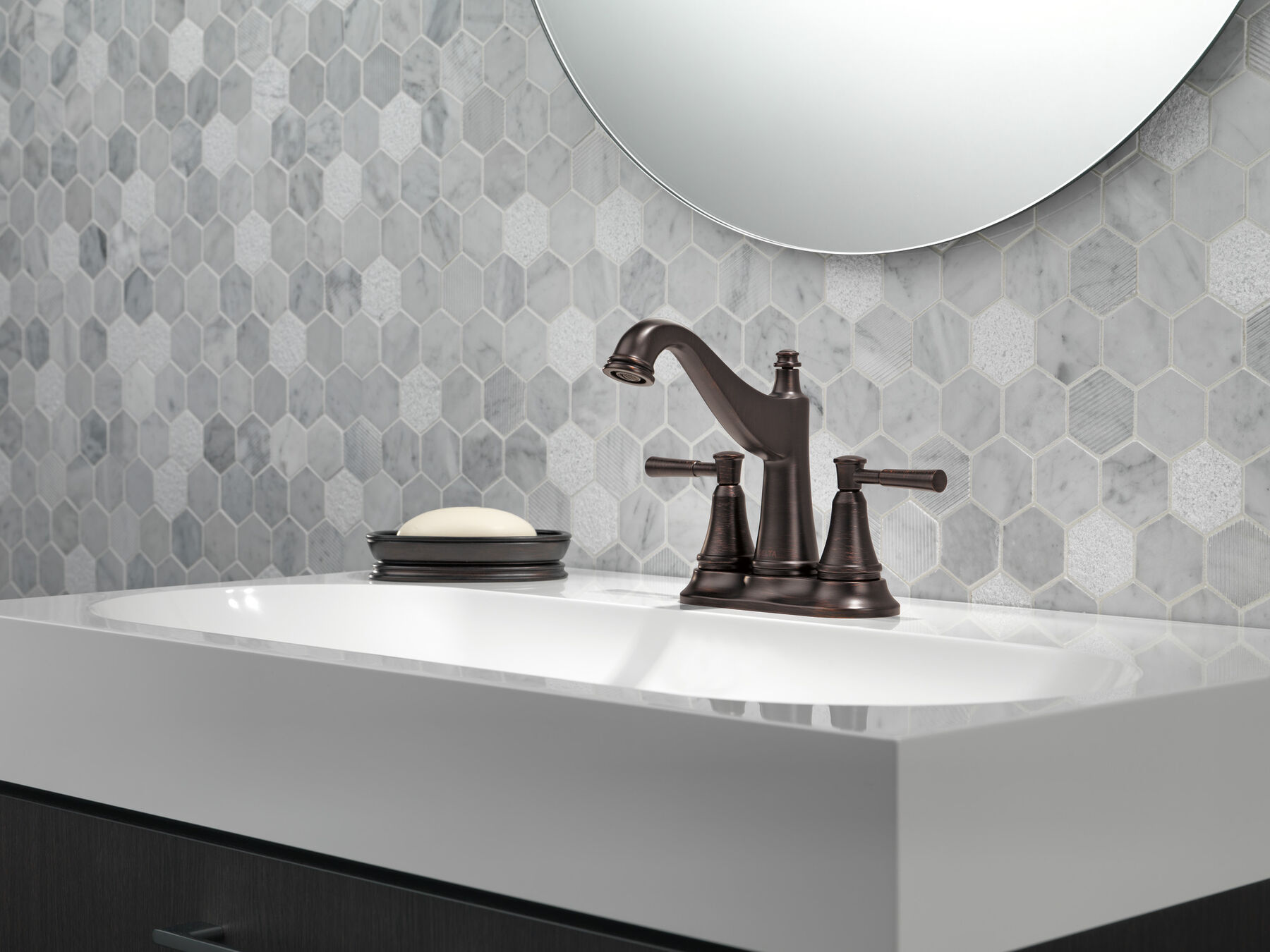 Llave para baño de combinación con dos manijas, imagen 3