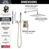 Raincan Shower Rough & Trim w/ HS 1L 14S (Recertified)