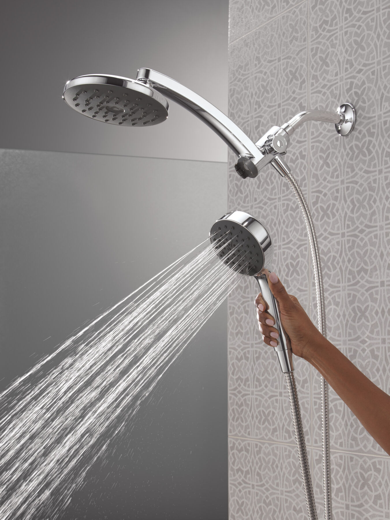 PivotPro™ 3-in-1 Combination Shower with TouchClean® Spray Face, image 17