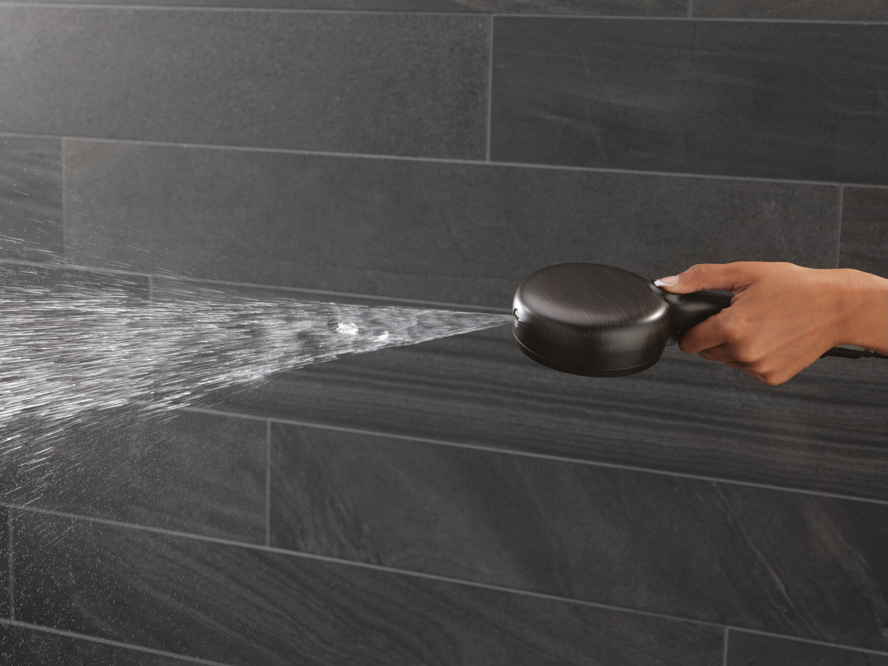 7-Setting Wall Mount Hand Shower with Cleaning Spray, image 5