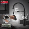 Llave para cocina extensible de una manija con tubo de salida con muelle (producto recertificado)