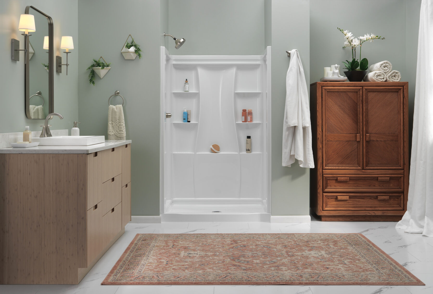 48x34 Alcove Shower Bundle - Center, image 1