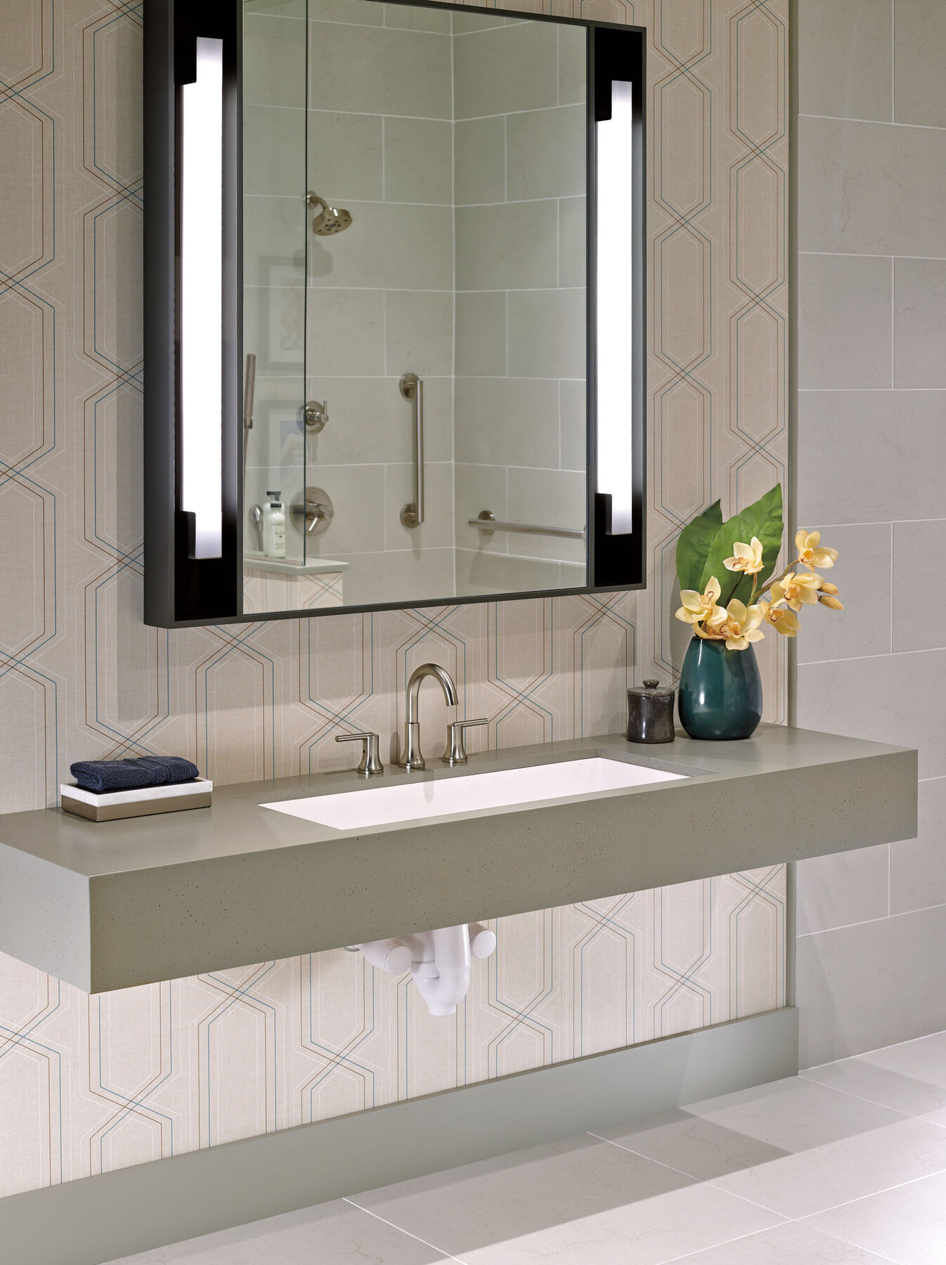 Llave para baño de extensión con dos manijas, imagen 5