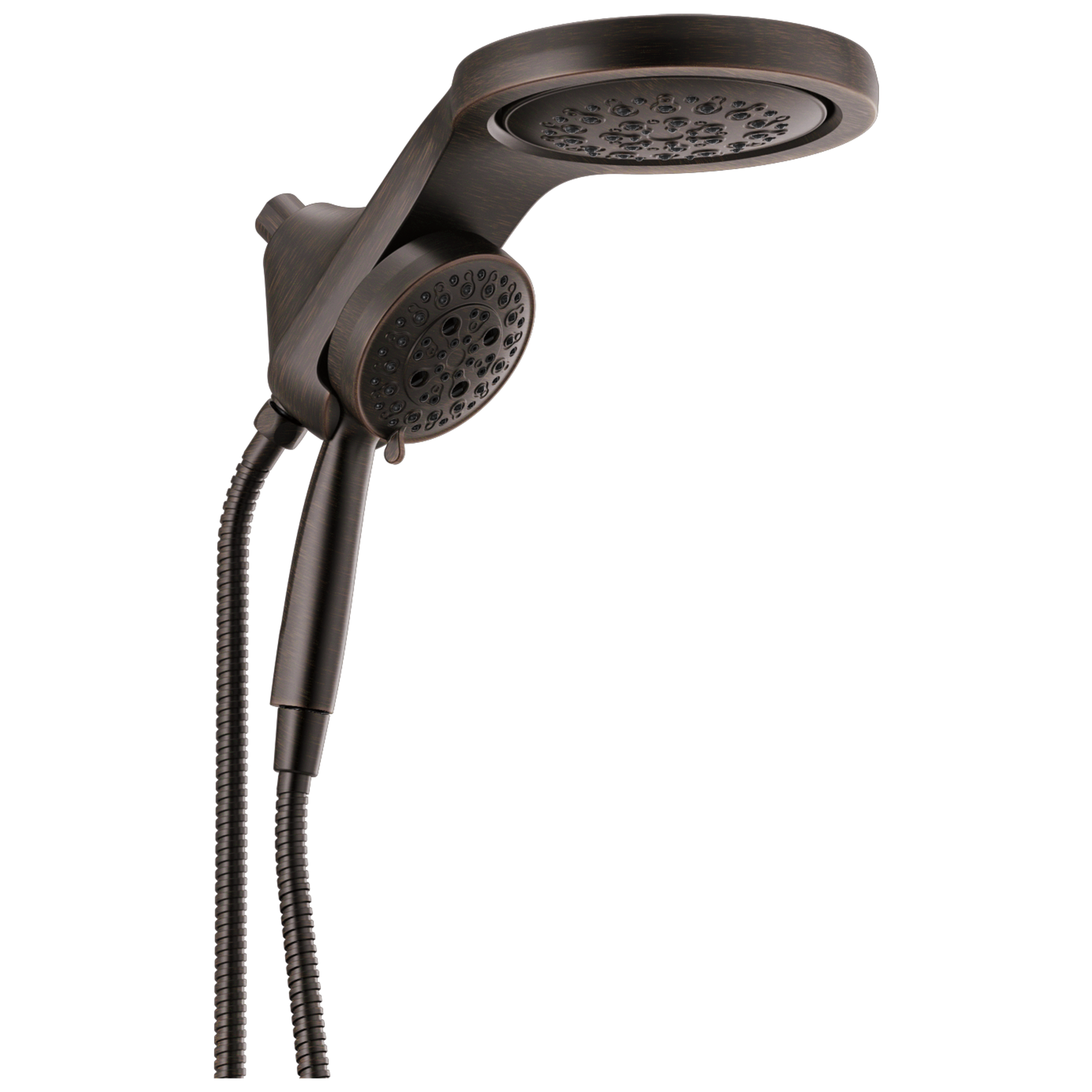 HydroRain® H<sub>2</sub>Okinetic® 5-Setting Two-in-One Shower Head (Recertified)