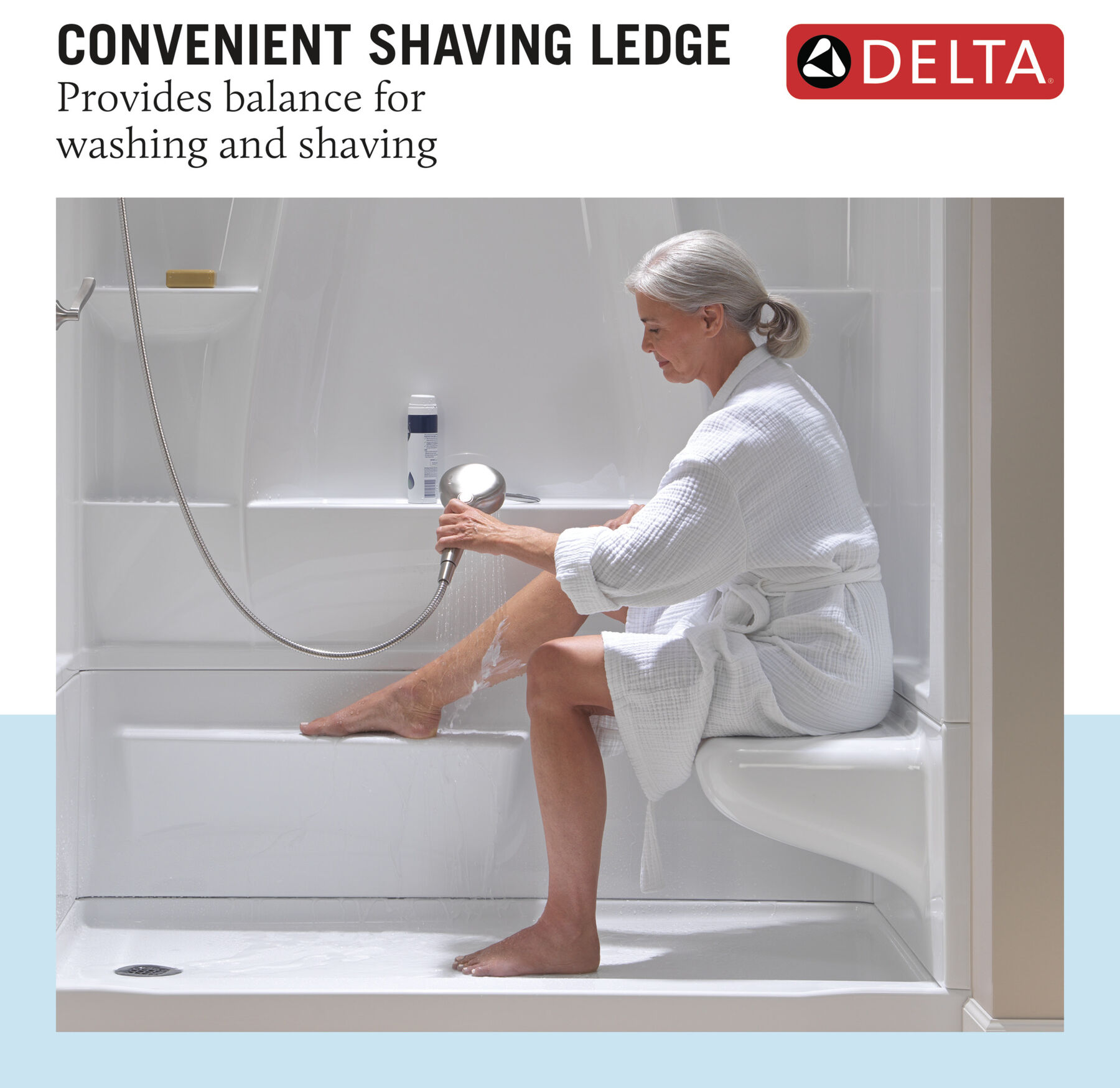 Procrylic Seated Shower Kit 60"x32" Right Drain, image 7