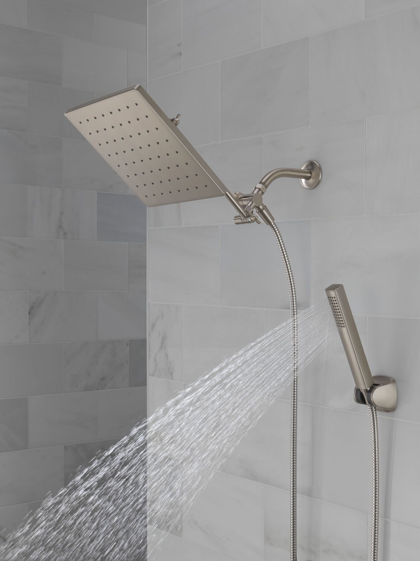 10 inch Raincan Shower Head & Hand Held Combo with Adjustable Extension Arm, image 14