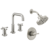 Widespread Lavatory Faucet with Shower Trim Bundle - 14 Series