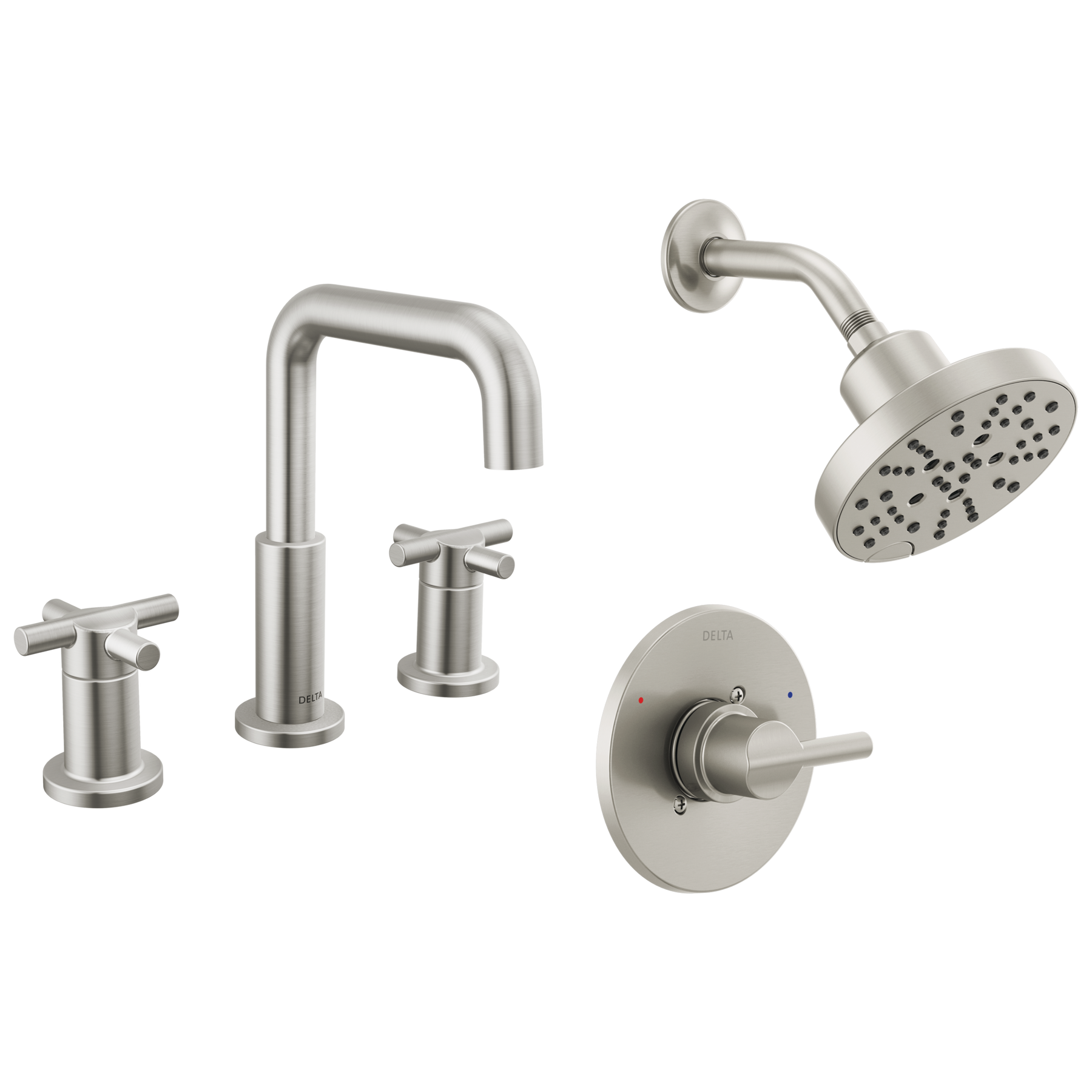 Widespread Lavatory Faucet with Shower Trim Bundle - 14 Series