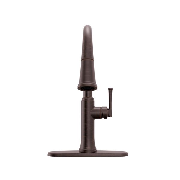 Llave de una manija con tubo de salida deslizable para cocina