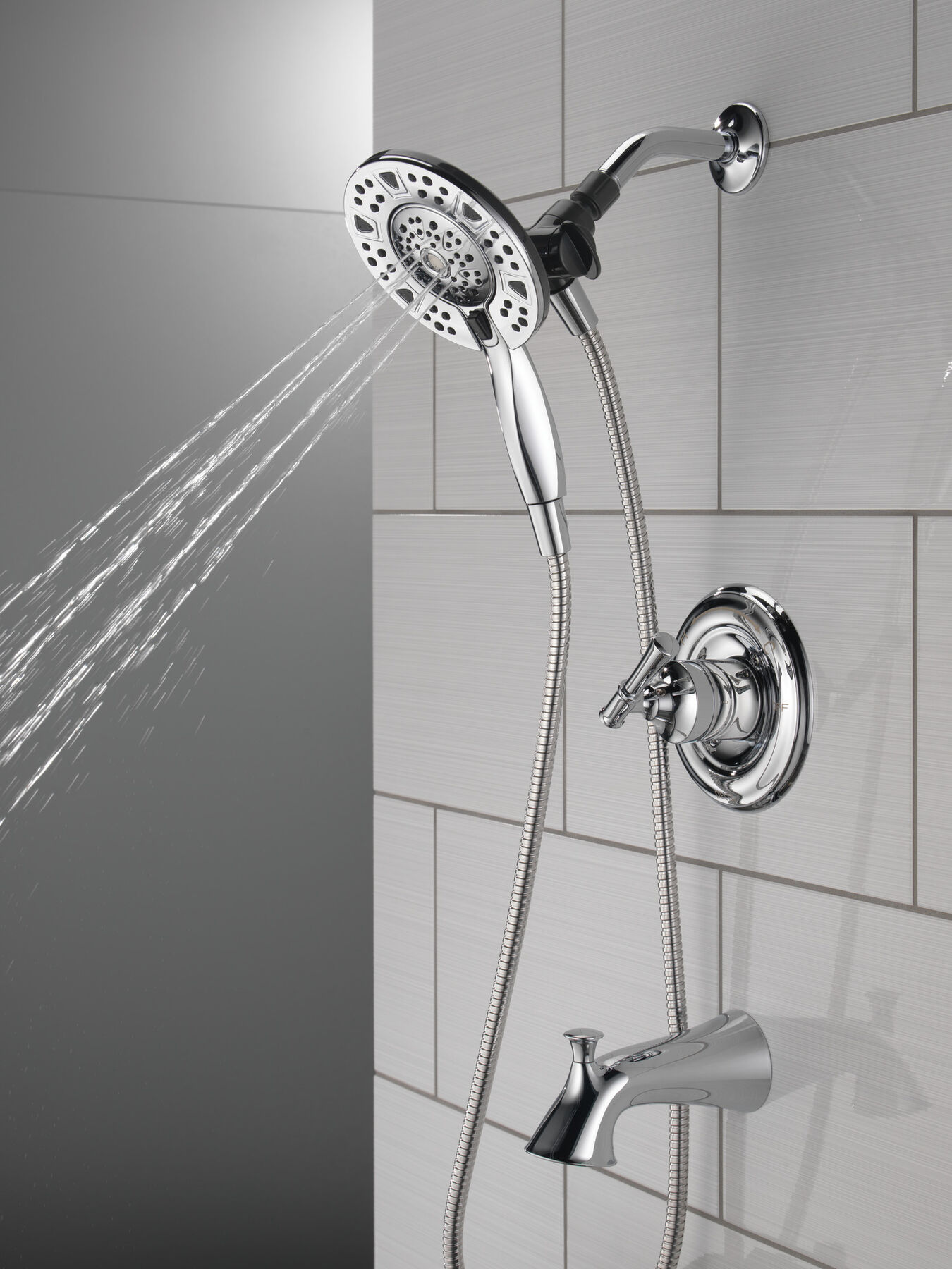 Ducha y bañera Monitor serie 14 con ducha dos en uno WaterSense In2ition, imagen 9