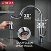 Single Handle Pull-Down Kitchen Faucet with Touch<sub>2</sub>O® Technology Technology (Recertified)