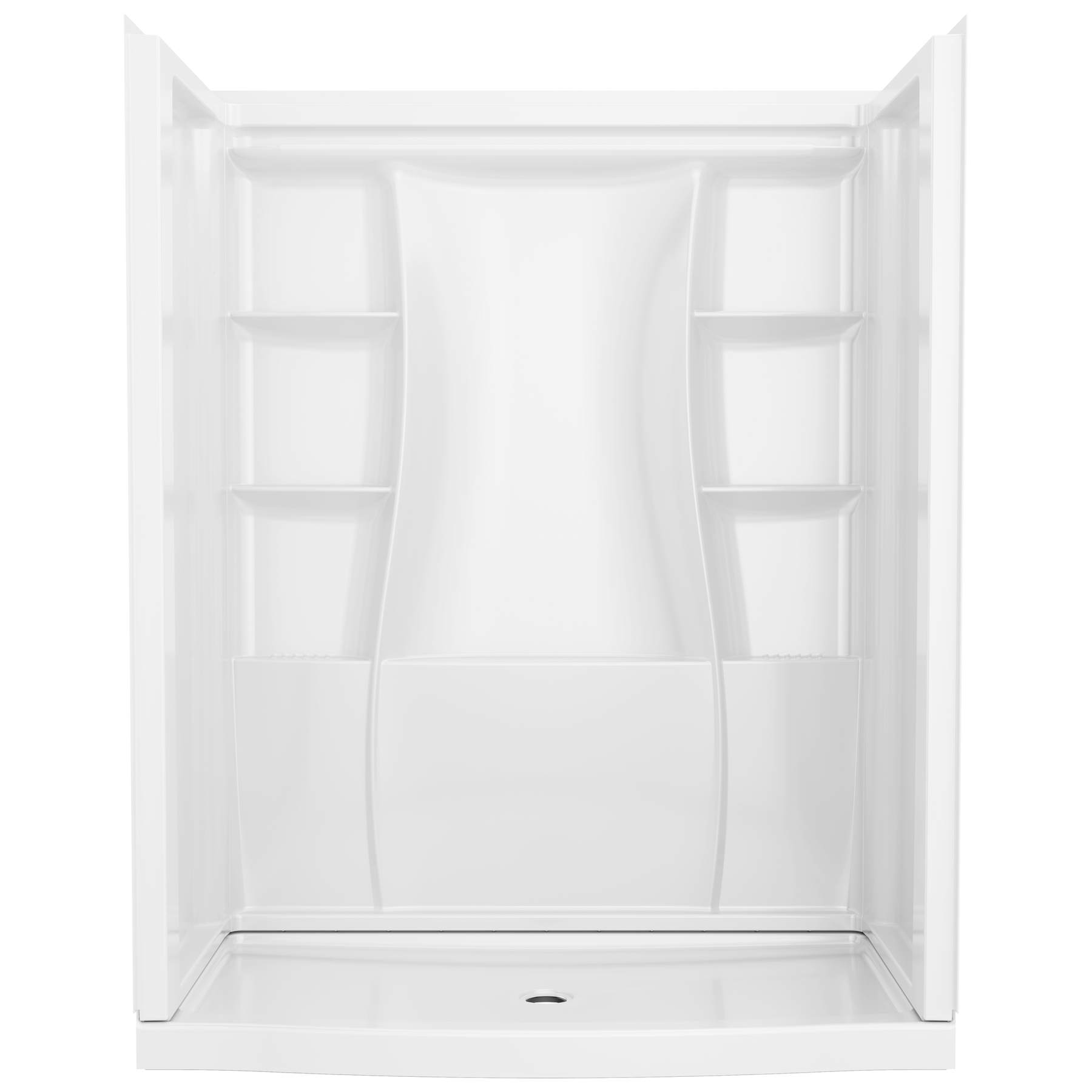 60x32 Alcove Shower Bundle without Door - Center Drain