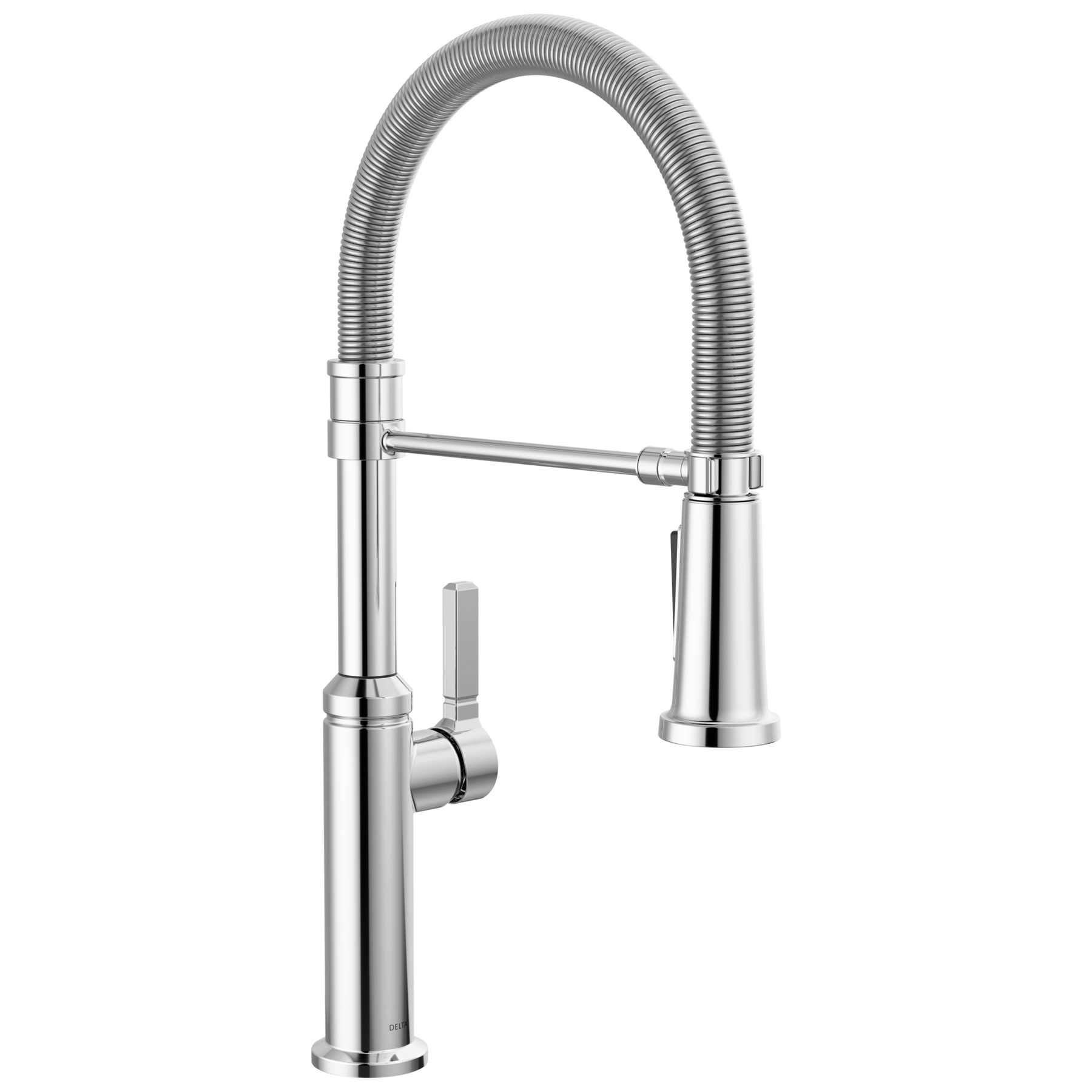 Llave monomando deslizable para cocina con salida con resorte