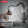 Llave deslizable monomando para barra/encimera con tecnología Touch<sub>2</sub>O