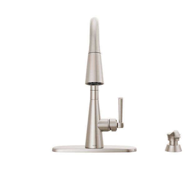 Llave para cocina monomando extensible con dispensador de jabón y tecnología ShieldSpray