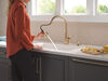 Llave para cocina monomando extensible con dispensador de jabón y tecnología ShieldSpray®