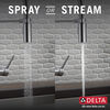 Llave para cocina extensible de una manija con tubo de salida con muelle (producto recertificado)