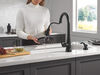 Single Handle Kitchen Pull-Down Faucet w/ Soap Dispenser