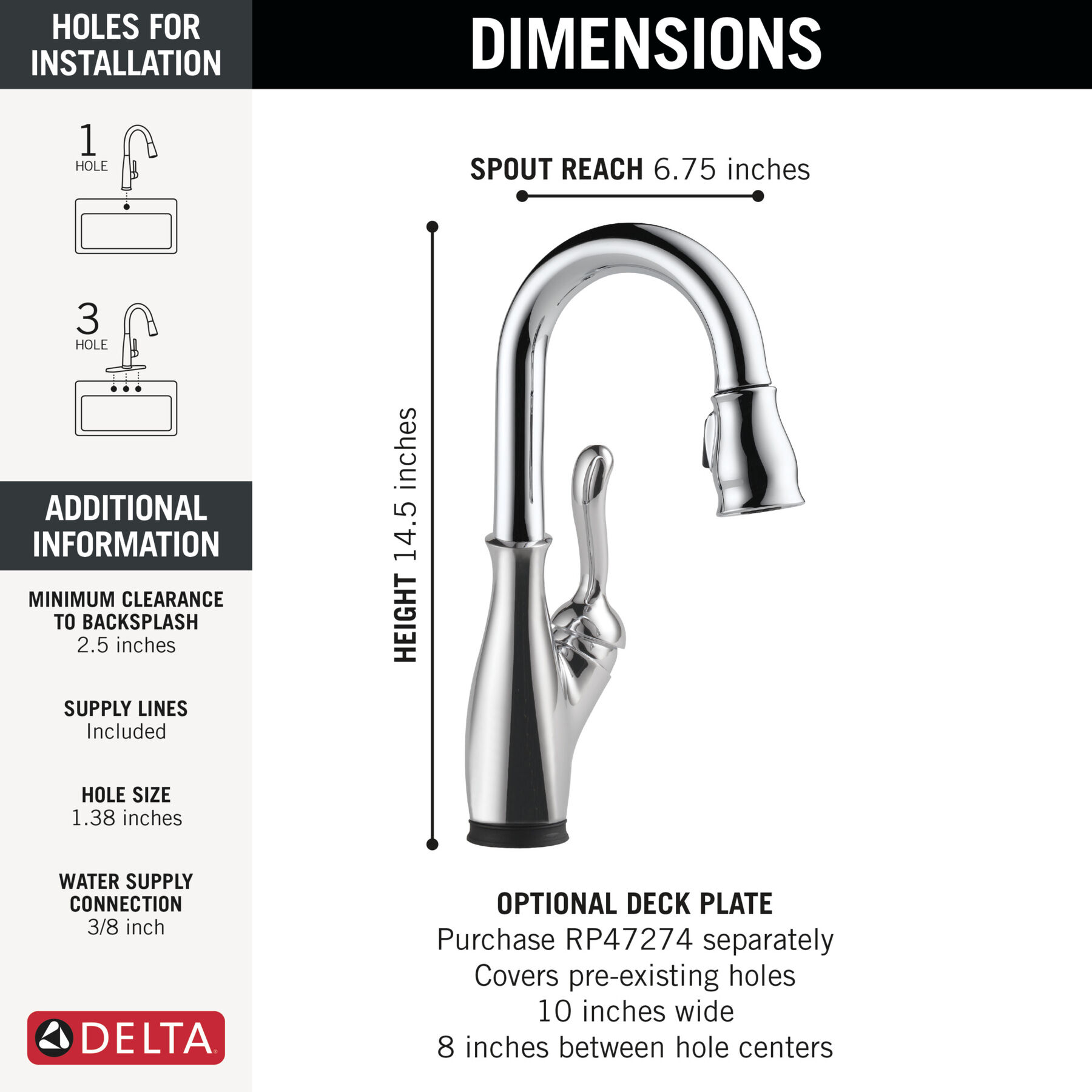 Touch2O® Bar / Prep Faucet with Touchless Technology, image 2