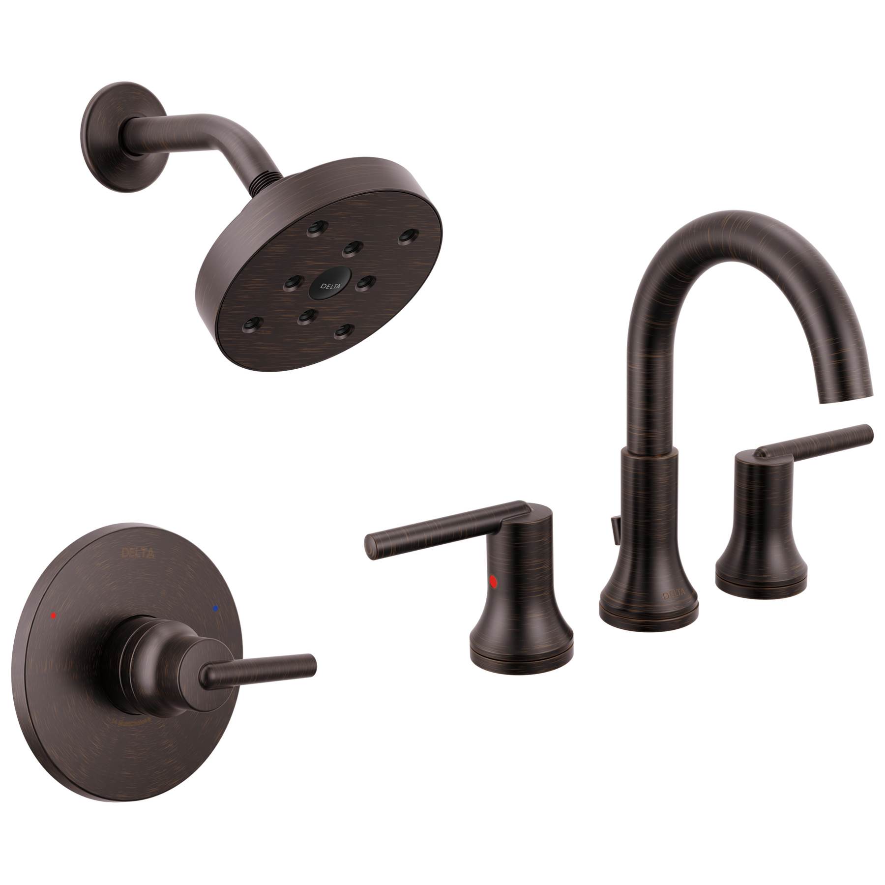 Widespread Lavatory Faucet with Shower Trim Bundle - 14 Series
