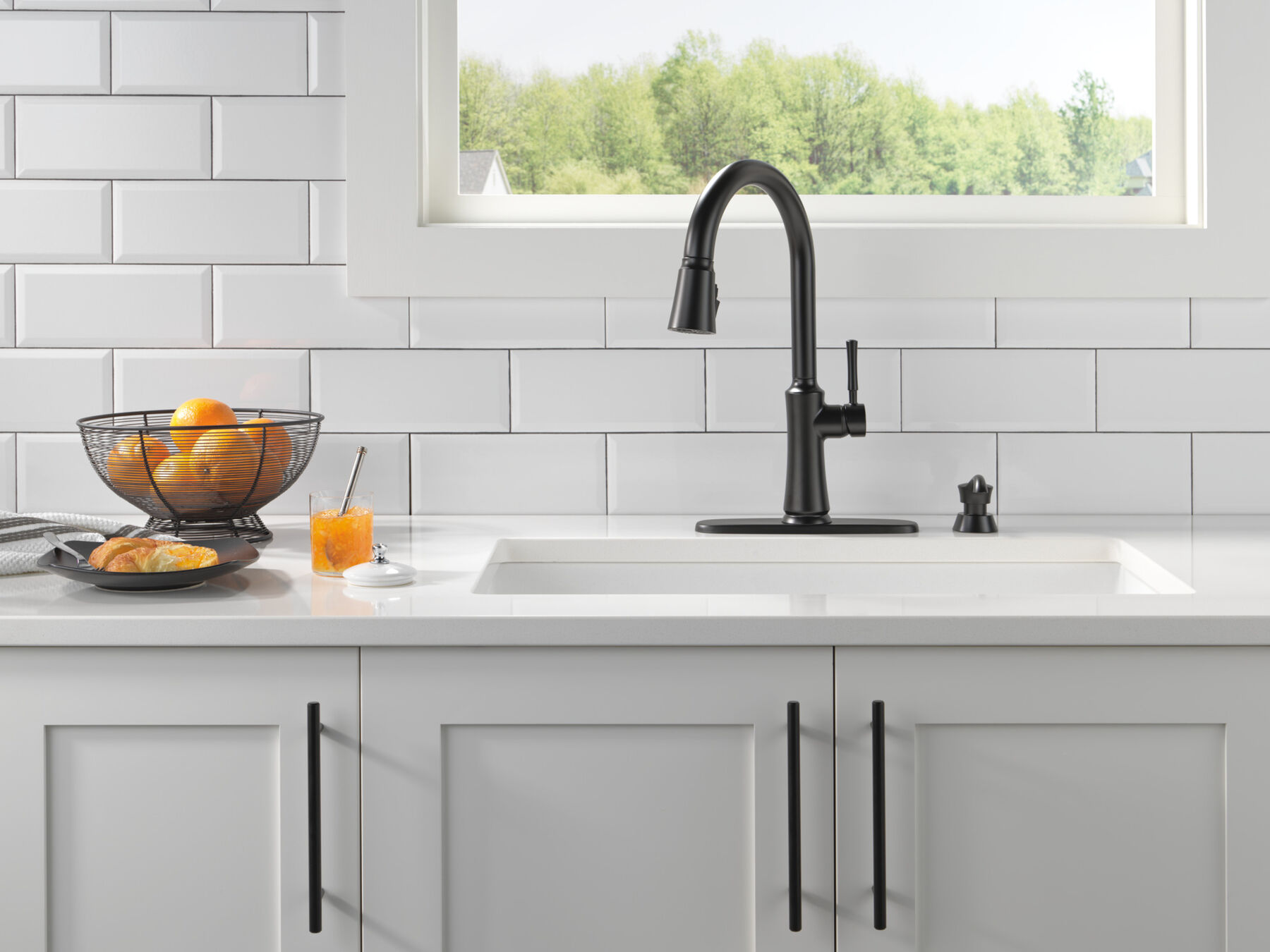 Llave para cocina monomando extensible con dispensador de jabón y tecnología ShieldSpray, imagen 2