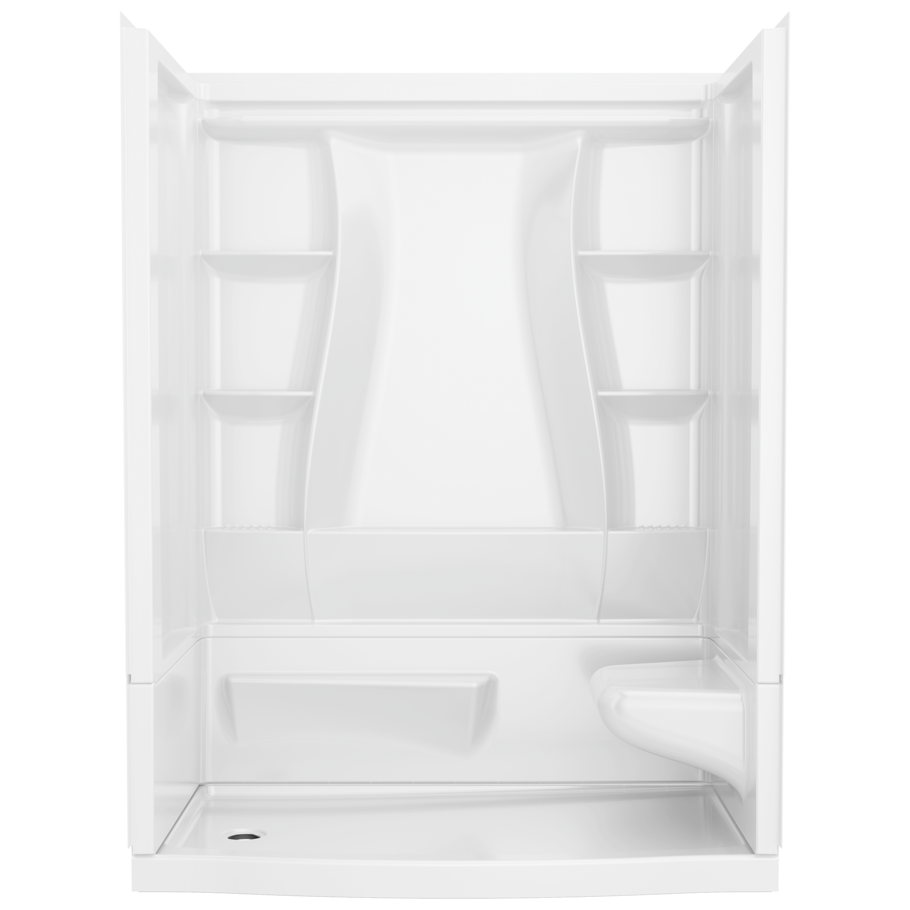60x32 Alcove Shower Bundle - Right Seat Left Drain Curve