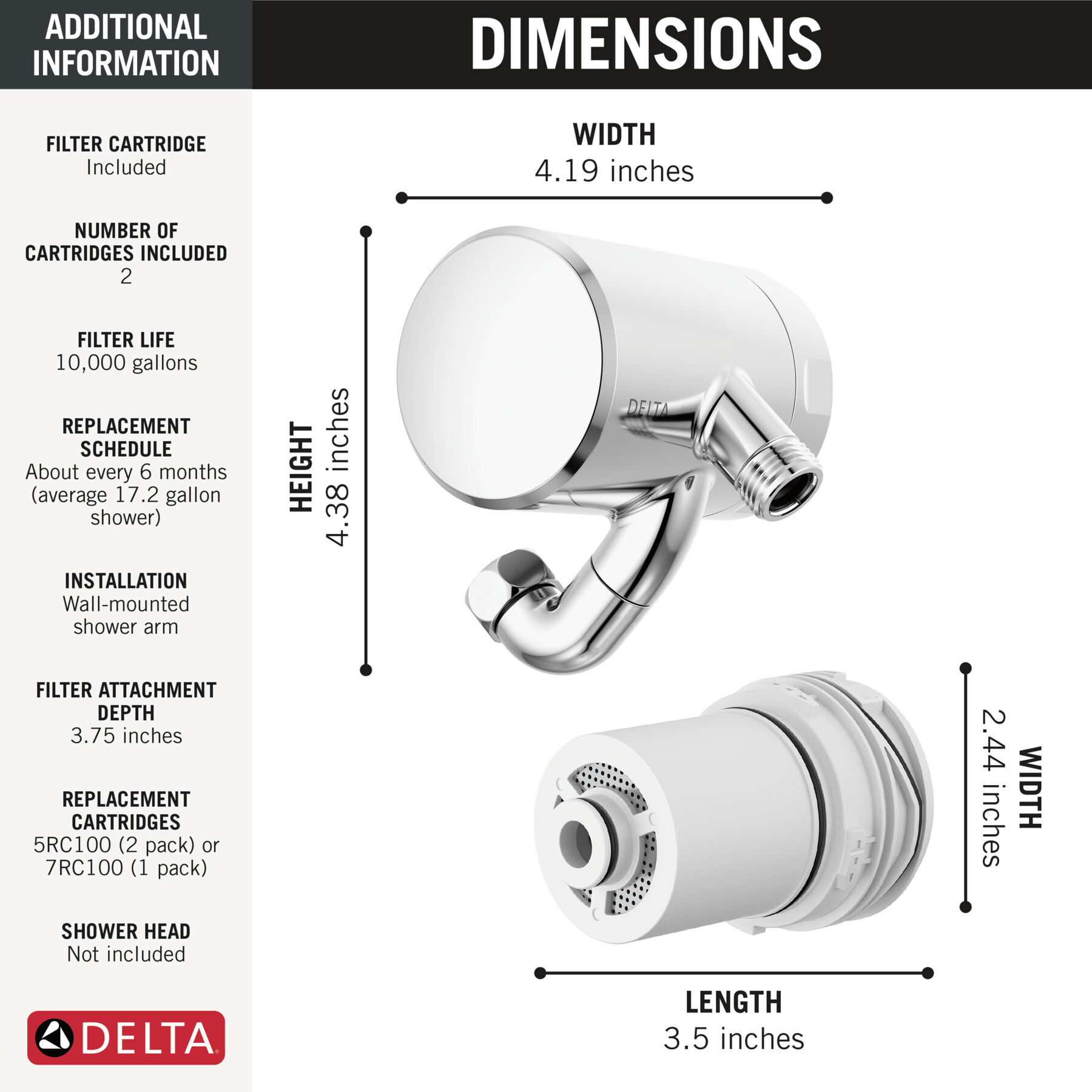 Premium Shower Filter with Extra Filter Bundle, image 6