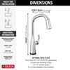 VoiceIQ® Single Handle Pull-Down Faucet with Touch<sub>2</sub>O® Technology