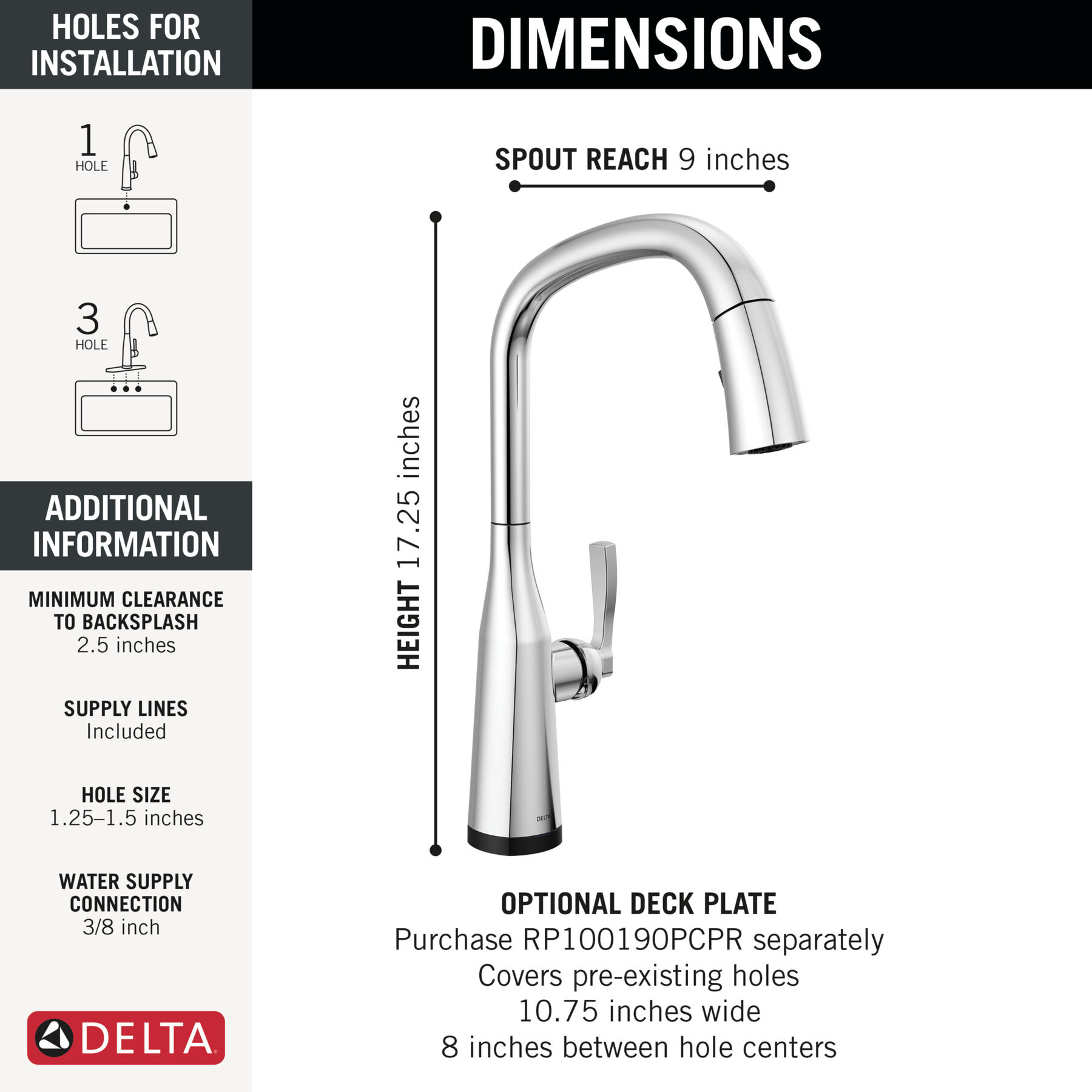 VoiceIQ® Single Handle Pull-Down Faucet with Touch<sub>2</sub>O® Technology, image 1