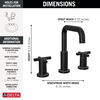 Widespread Lavatory Faucet with Shower Trim Bundle - 14 Series