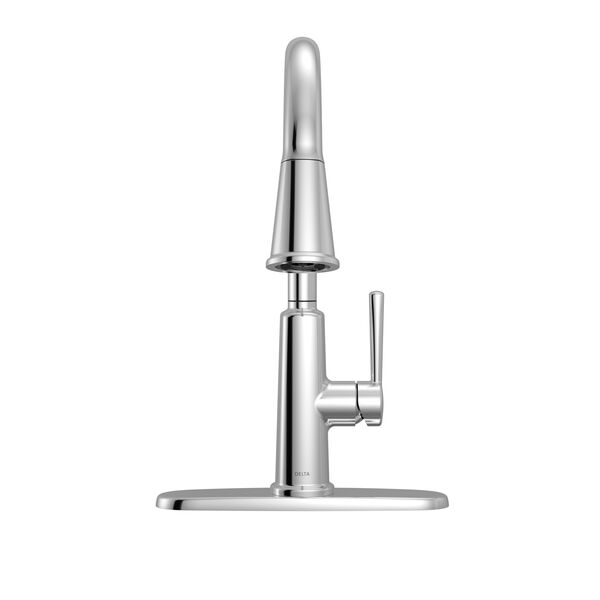Llave de una manija con tubo de salida deslizable para cocina