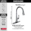 Llave para cocina monomando extensible con tecnología Touch<sub>2</sub>O®