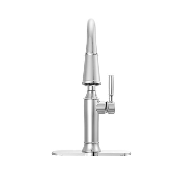 Llave de una manija con tubo de salida deslizable para cocina