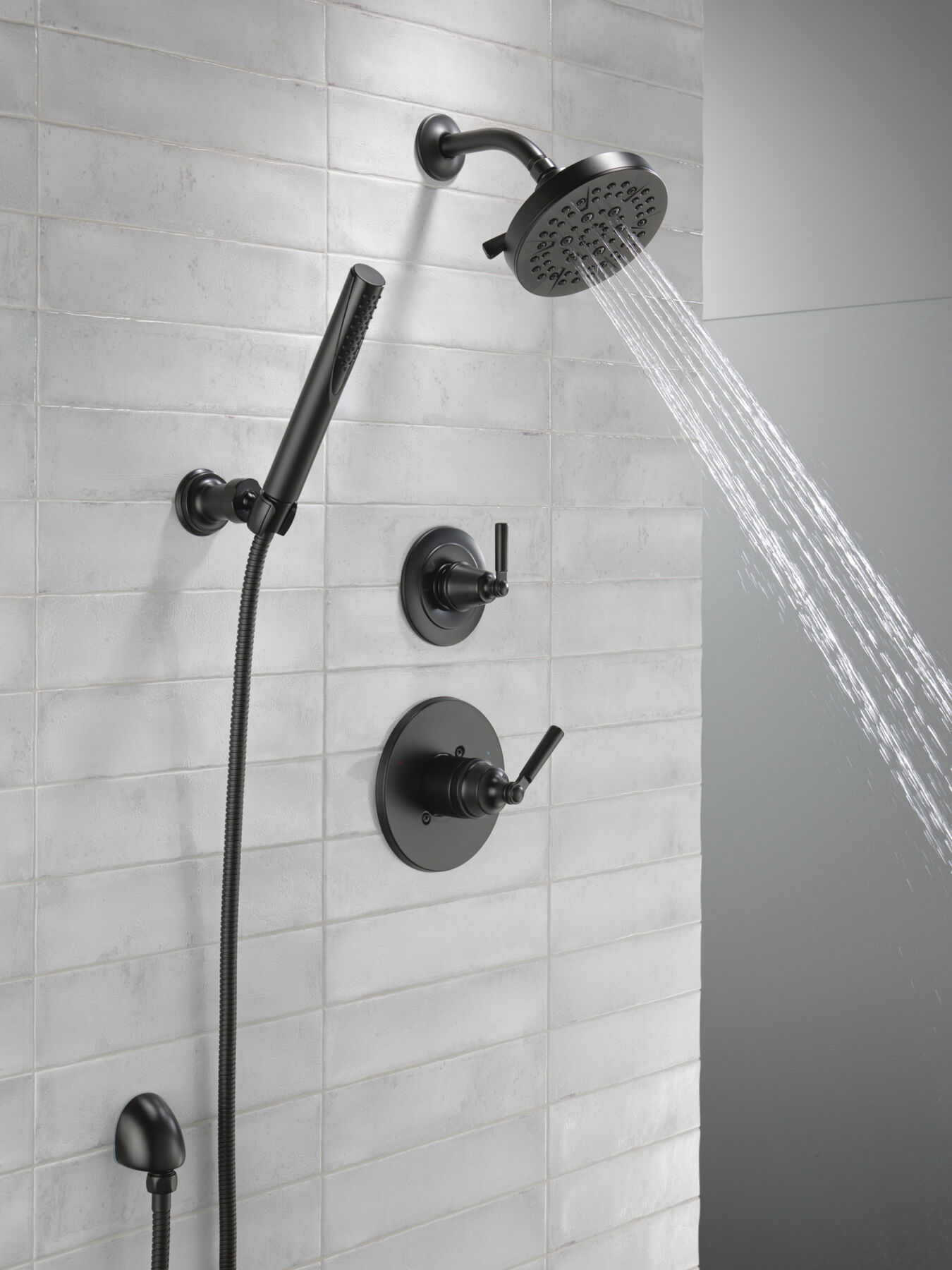 Ducha manual premium para montaje en pared ajustable de una sola función, imagen 5