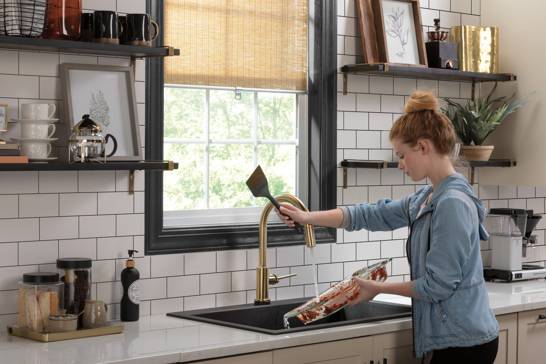 Llave para cocina monomando extensible con tecnología Touch<sub>2</sub>O®, imagen 8