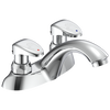 Llave para baño de dos manijas con cartucho medidor de cierre lento