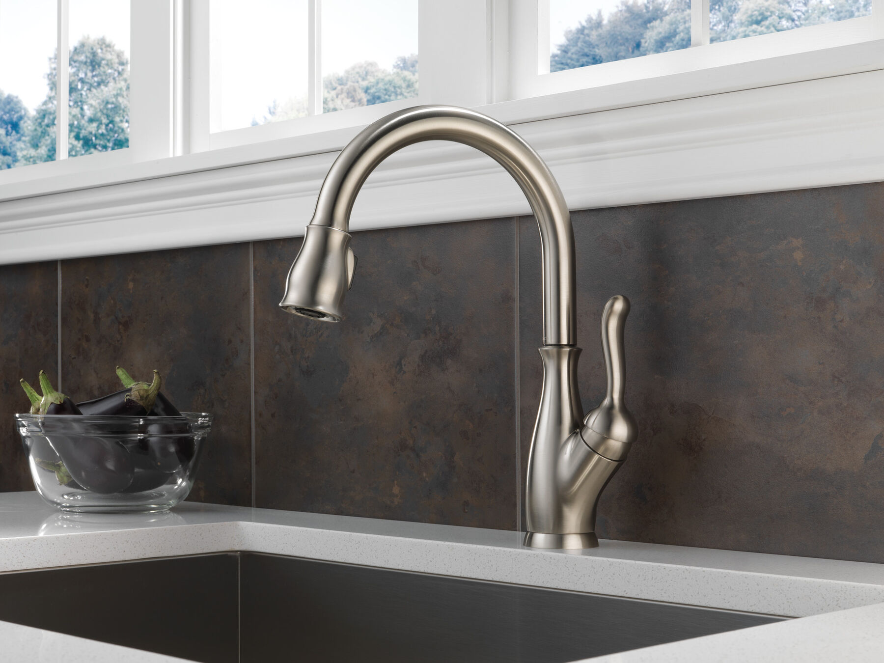 Kitchen Single Handle Pull Down Faucet, image 15