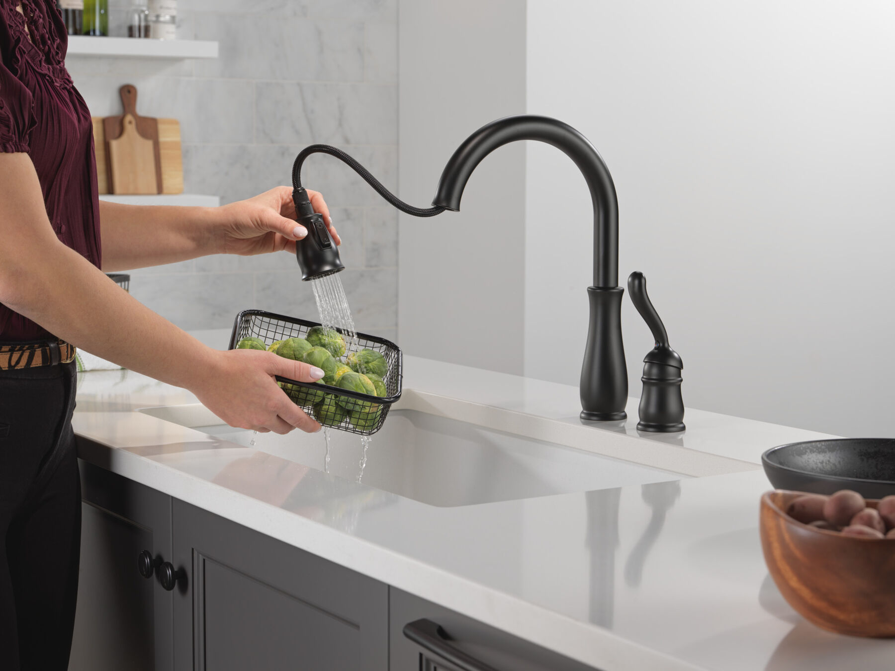 Llave para cocina monomando extensible, imagen 3