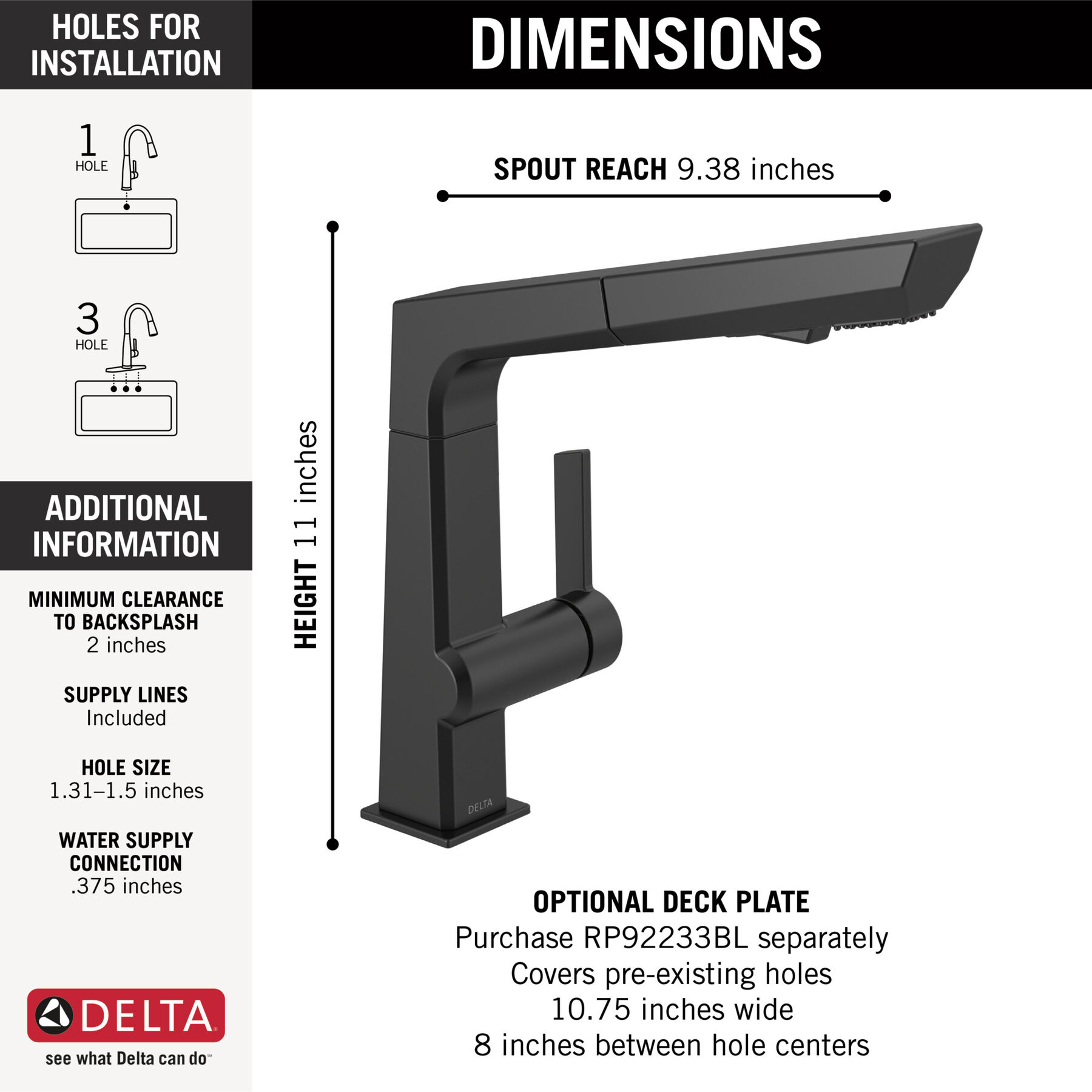 Llave para cocina monomando desplegable (producto recertificado), imagen 1