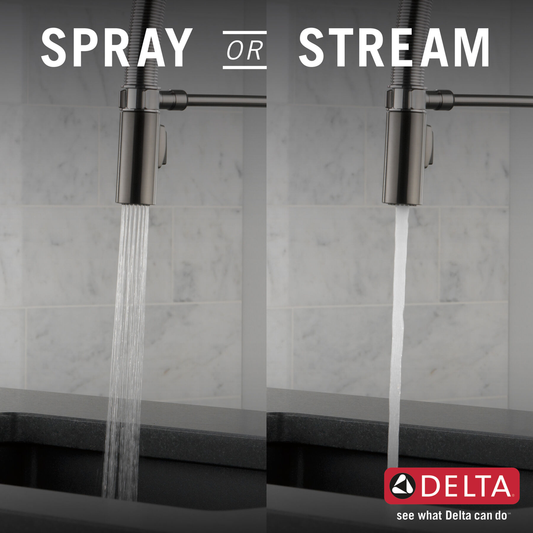 Single-Handle Pull-Down Spring Kitchen Faucet, image 4