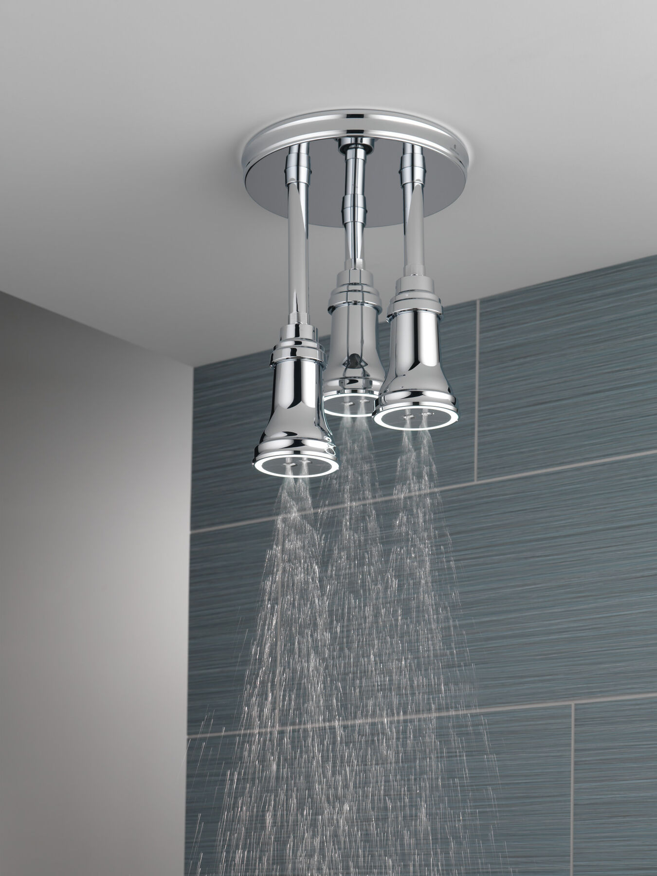 Regadera tipo lluvia colgante H<sub>2</sub>Okinetic® con luz de LED, imagen 5