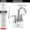 Llave para baño de combinación de dos manijas