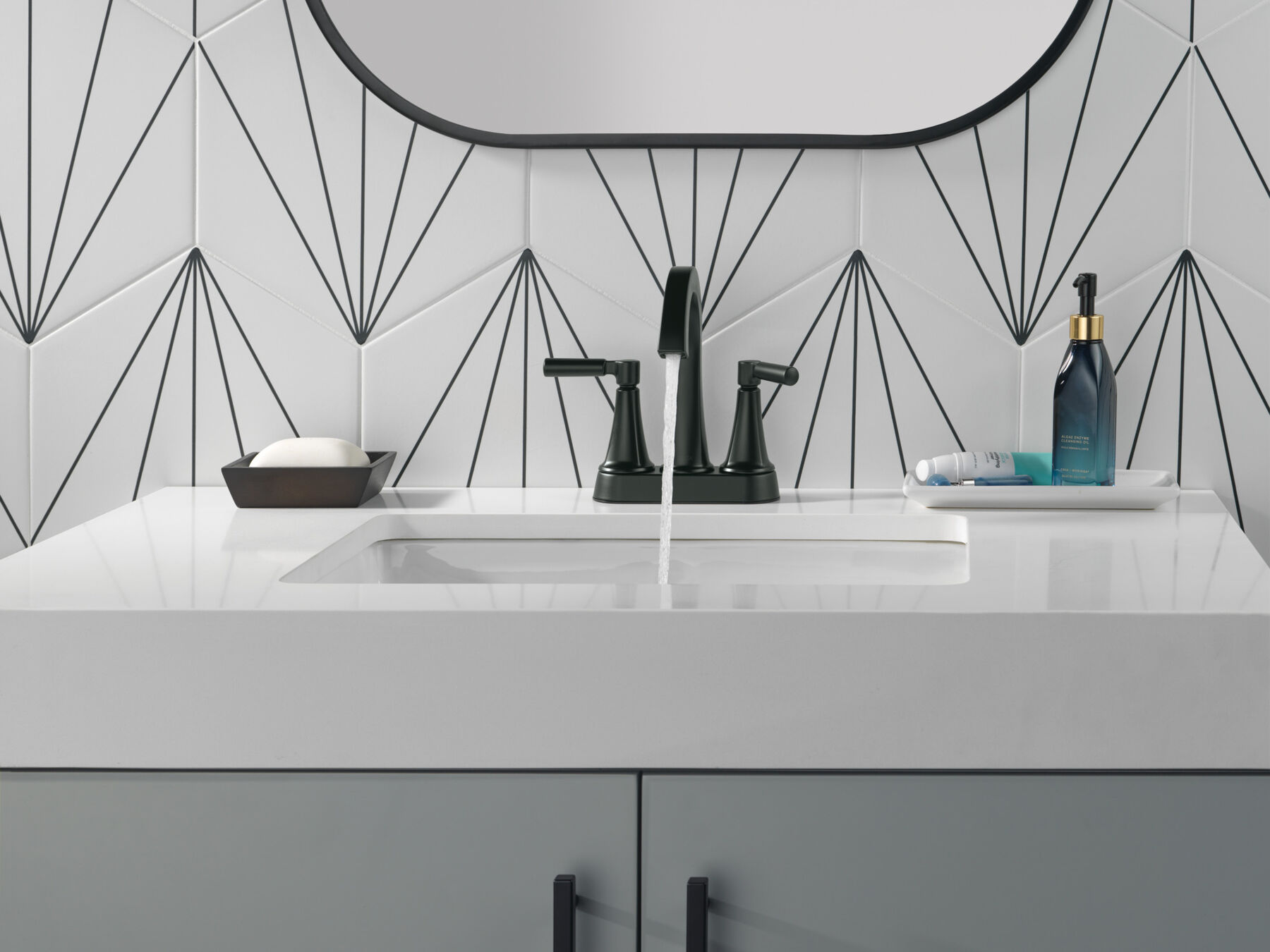 Llave para baño de combinación con dos manijas, imagen 3