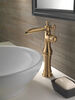 Llave para baño tipo vasija de diseño acanalado de una manija (producto recertificado)