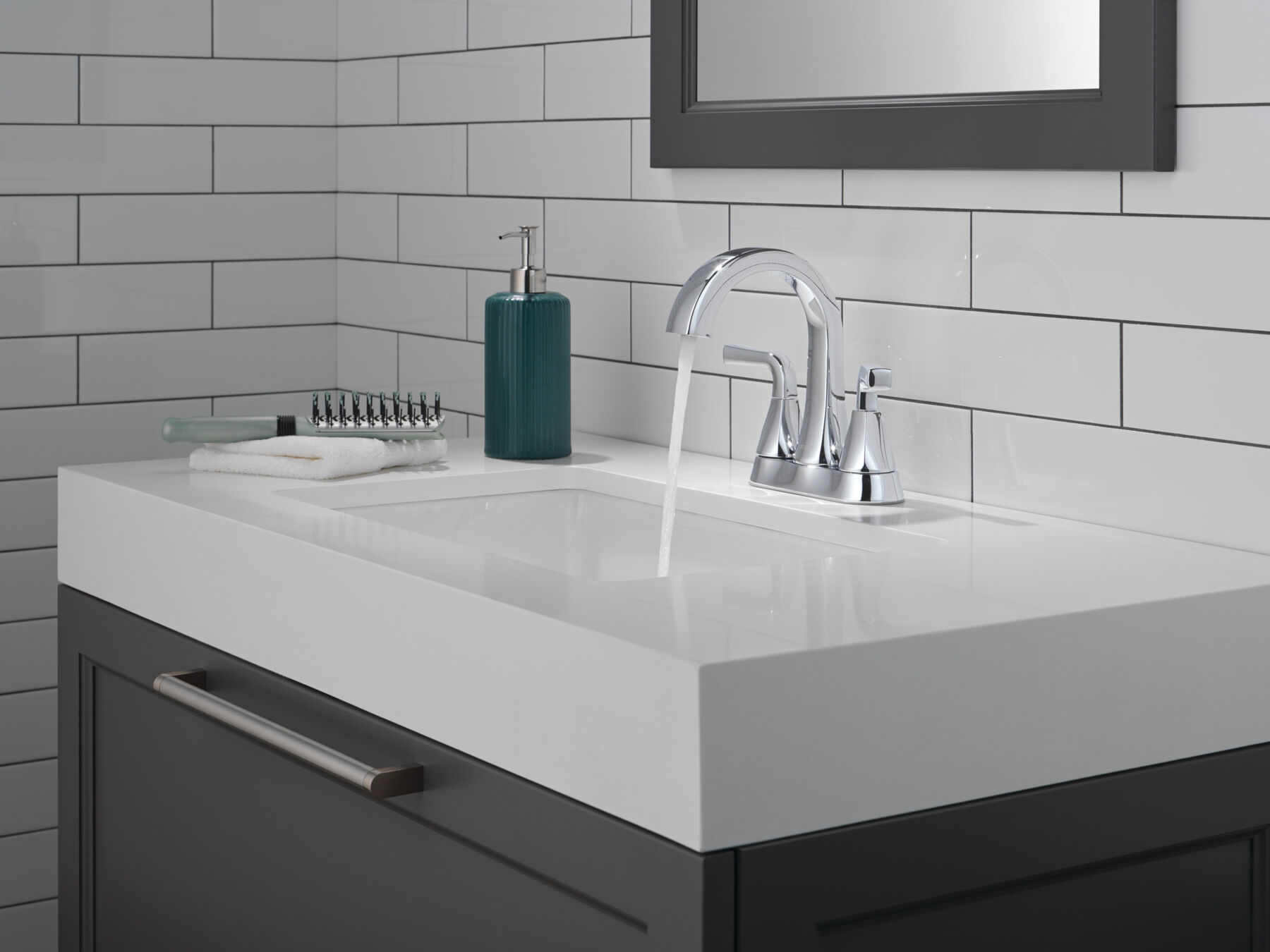 Llave para baño de combinación con dos manijas, imagen 1